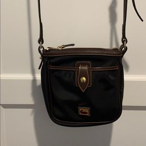 Dark brown canvas Dooney & Bourke